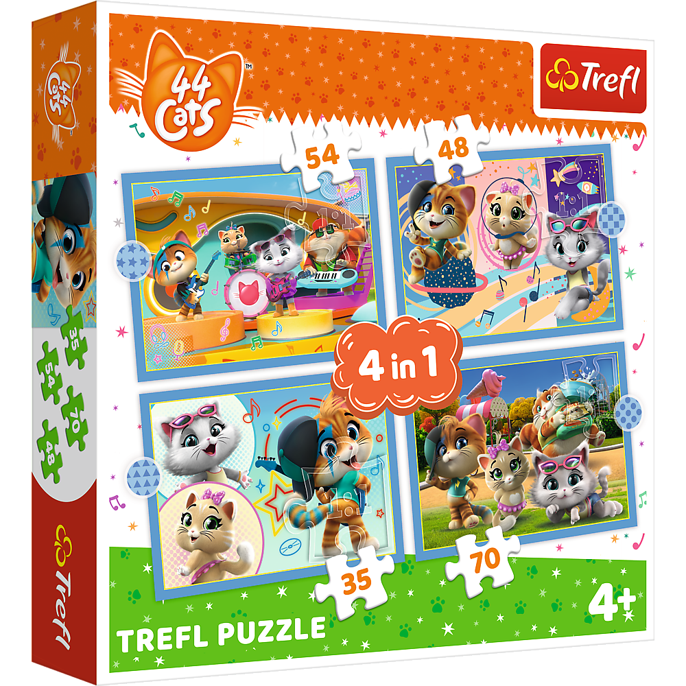 PUZZLE 4w1 Kocia ferajna 34612
