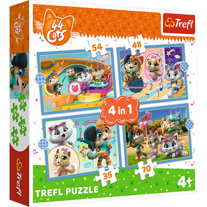PUZZLE 4w1 Kocia ferajna 34612