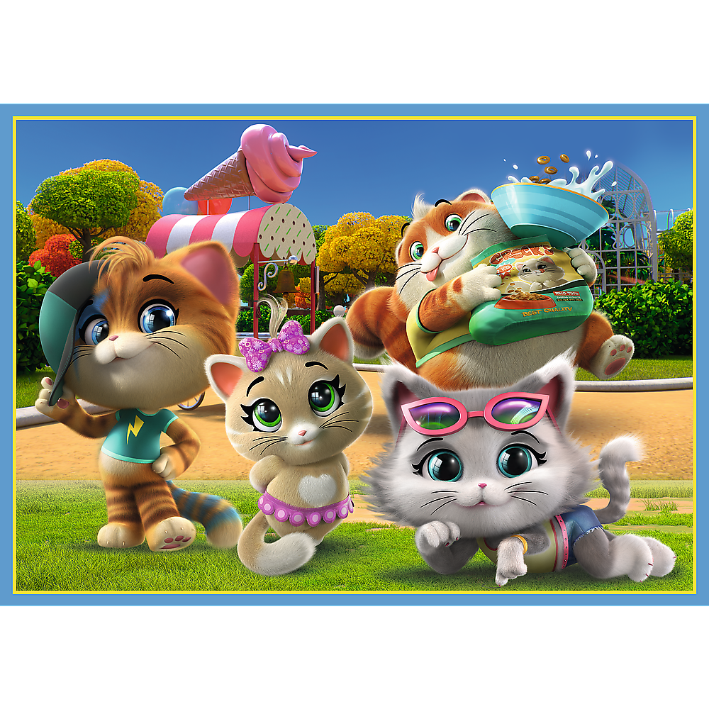 PUZZLE 4w1 Kocia ferajna 34612