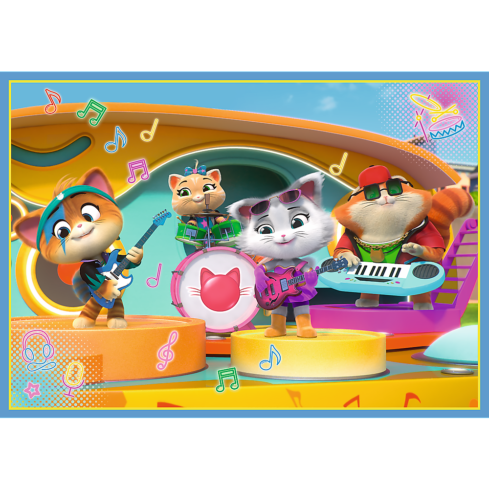 PUZZLE 4w1 Kocia ferajna 34612