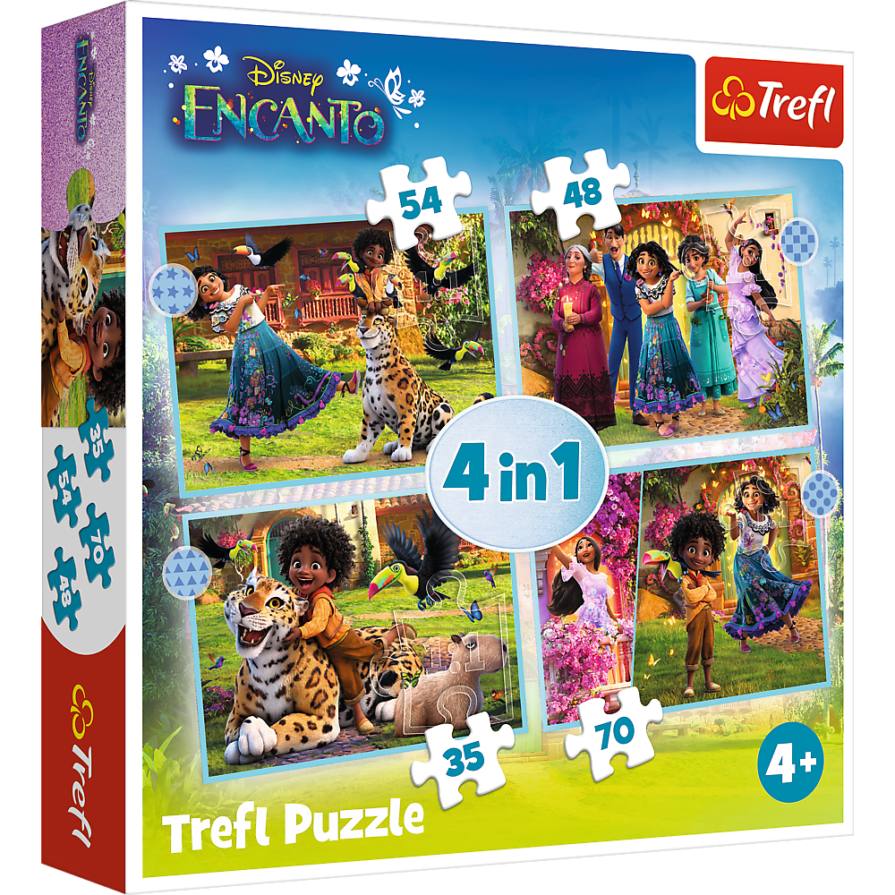 PUZZLE 4w1 Nasze magiczne Encanto 34615