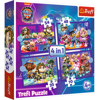 Puzzle 4w1 bohaterowie na ratunek psi patrol