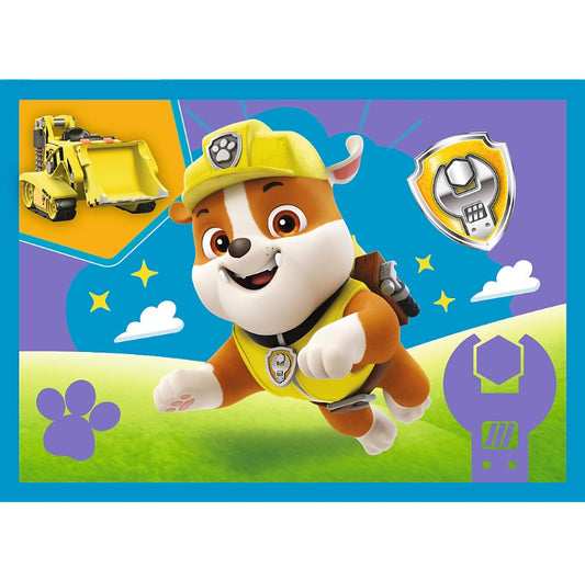 Puzzle Psi Patrol 4w1 Biegnące pieski