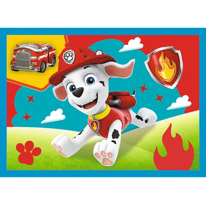 Puzzle Psi Patrol 4w1 Biegnące pieski