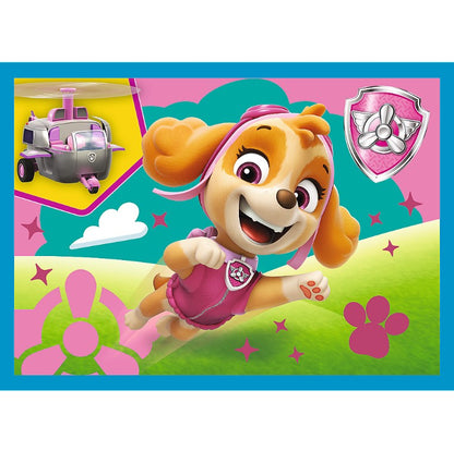 Puzzle Psi Patrol 4w1 Biegnące pieski