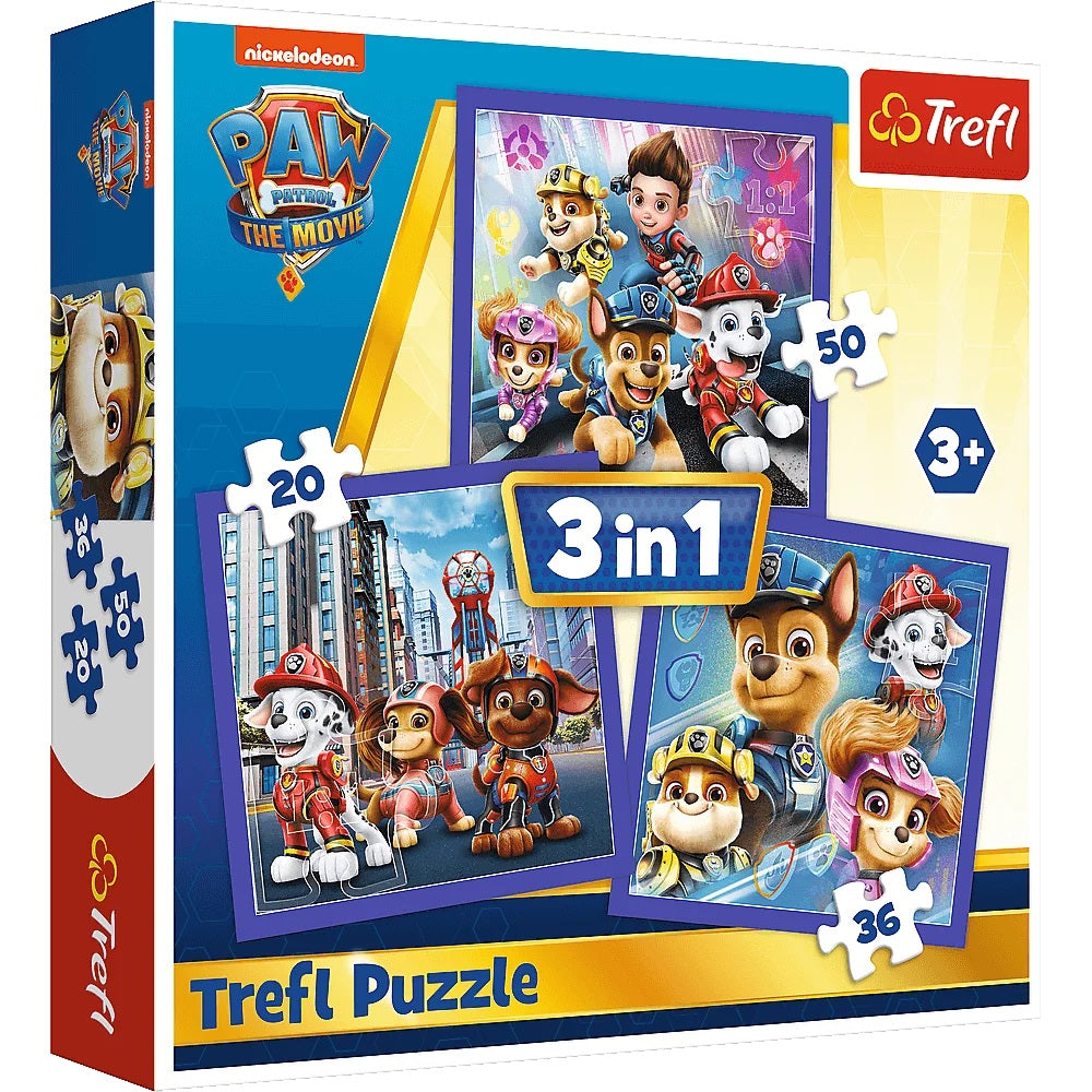 PUZZLE 3w1 Psi Patrol gotowy do akcji 34861