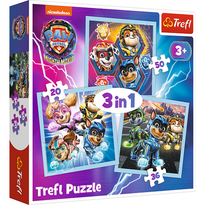 PUZZLE 3w1 Moc Mighty Pups Psi Patrol 34869