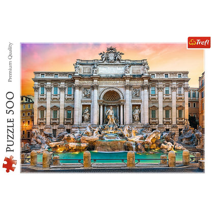PUZZLE 500 Fontanna di Trevi, Rzym 37292