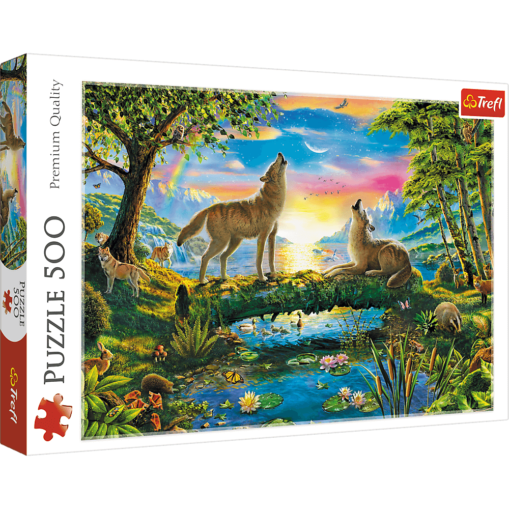 PUZZLE 500 Wilcza natura 37349
