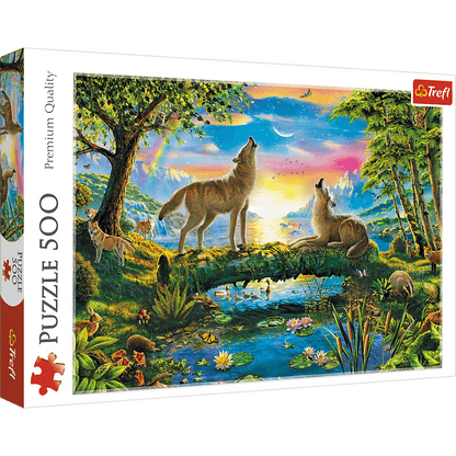PUZZLE 500 Wilcza natura 37349