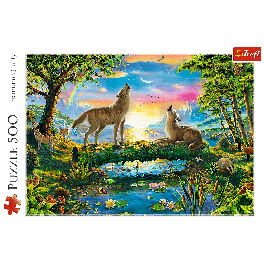 PUZZLE 500 Wilcza natura 37349