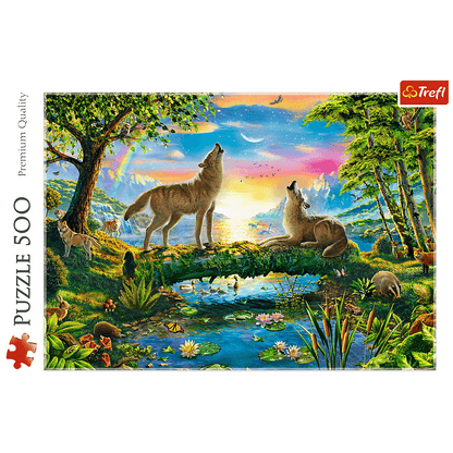 PUZZLE 500 Wilcza natura 37349