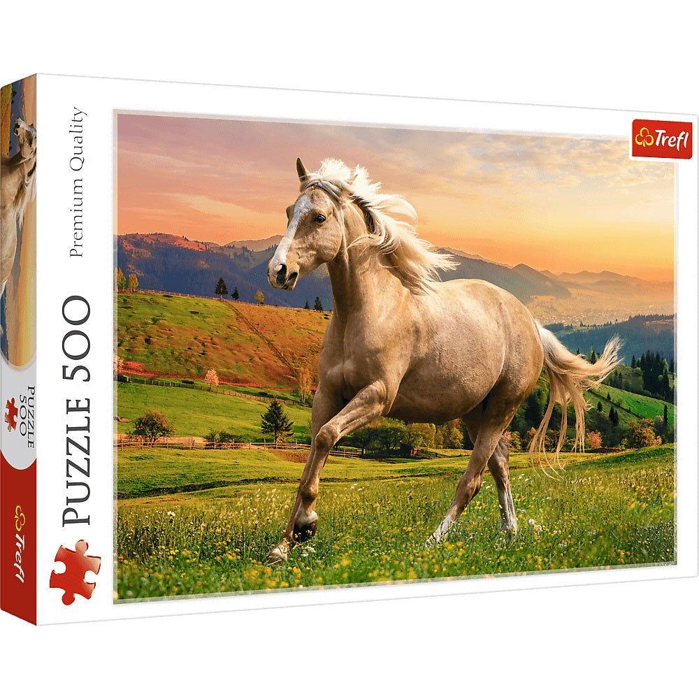 PUZZLE 500 Galop w popołudniowym słońcu 37396
