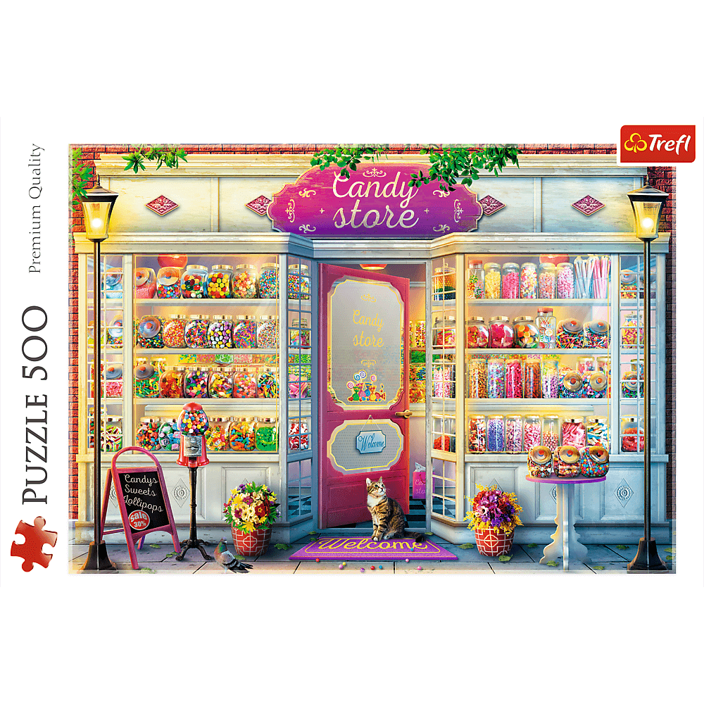 PUZZLE 500 Sklepik ze słodyczami 37407