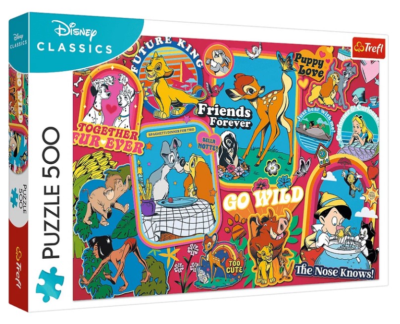 Puzzle 500 Disney: Na przestrzeni lat