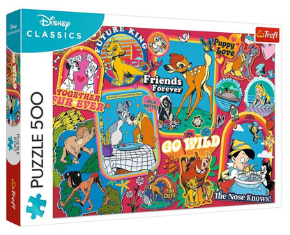 Puzzle 500 Disney: Na przestrzeni lat