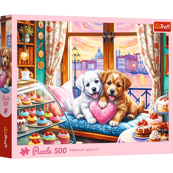 Puzzle 500 Szczenięca miłość