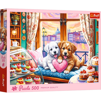 Puzzle 500 Szczenięca miłość