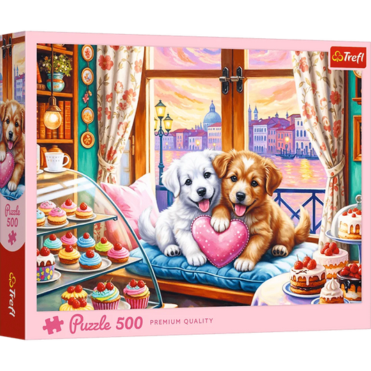Puzzle 500 Szczenięca miłość