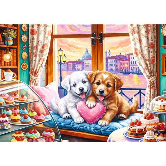 Puzzle 500 Szczenięca miłość