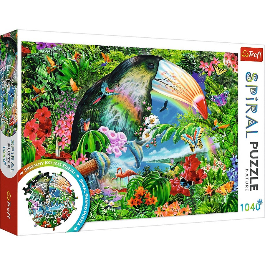 PUZZLE 1040 Spiral Puzzle Tropik.zwierz 40014