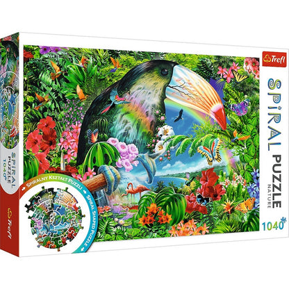 PUZZLE 1040 Spiral Puzzle Tropik.zwierz 40014