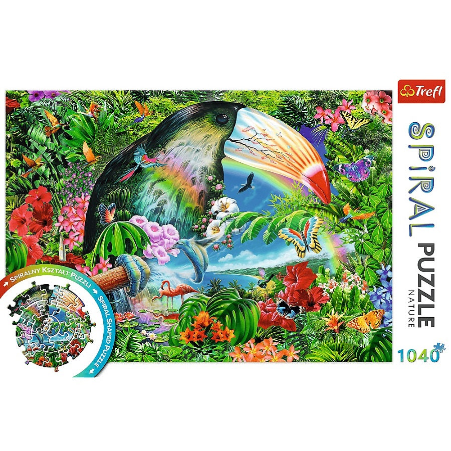 PUZZLE 1040 Spiral Puzzle Tropik.zwierz 40014