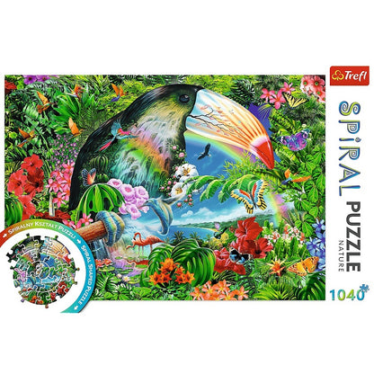 PUZZLE 1040 Spiral Puzzle Tropik.zwierz 40014