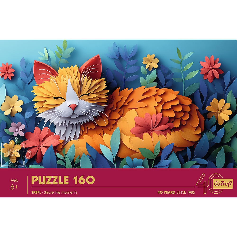 Puzzle 160 40-lecie paperart: kotek