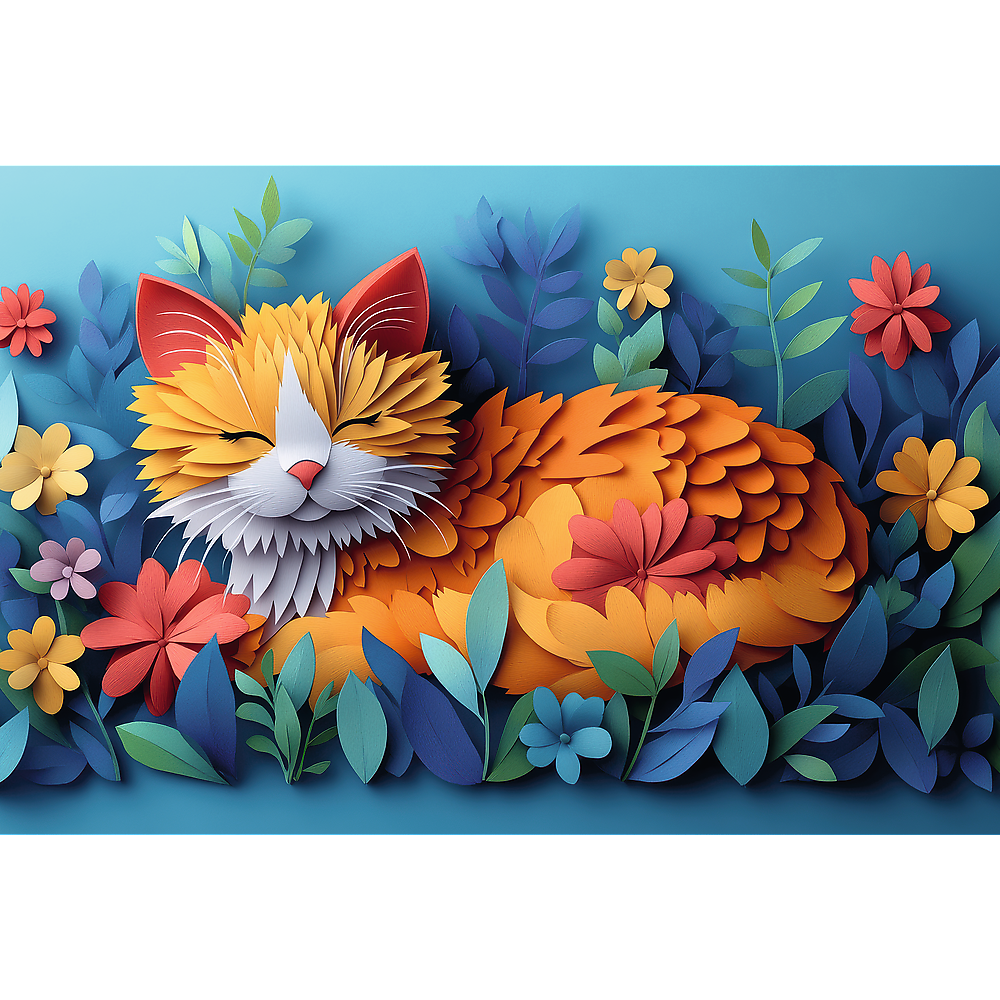 Puzzle 160 40-lecie paperart: kotek