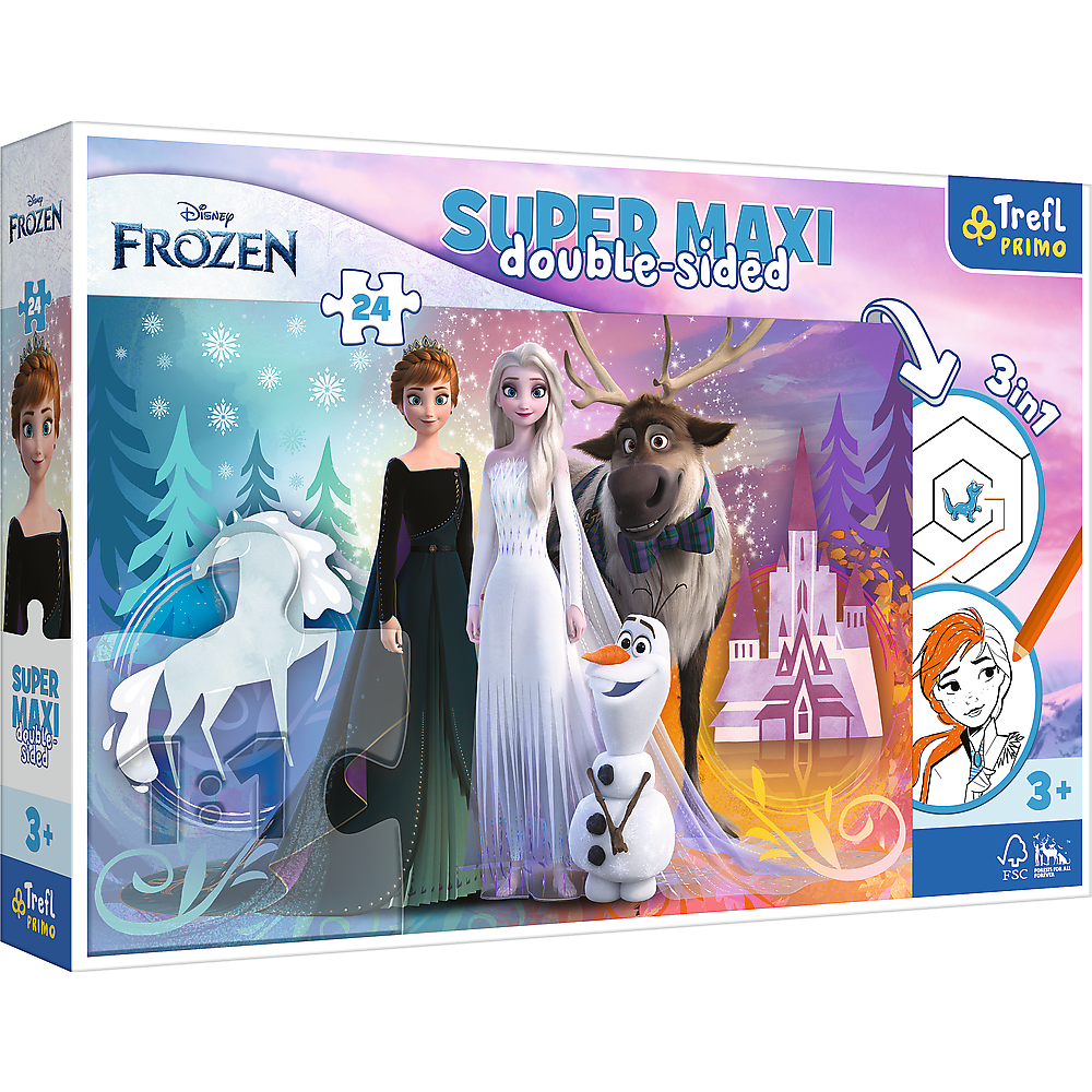 PUZZLE 24 SUPERMAXI Wesoły Świat Frozen 41000