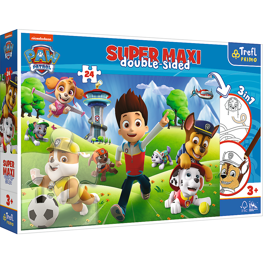 Puzzle 24 SUPER MAXI Przygody Psiego Patrolu