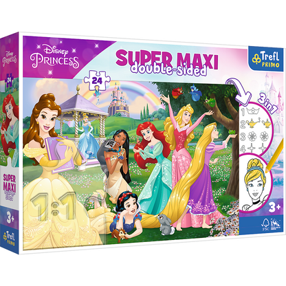 PUZZLE 24 SUPERMAXI Wesołe Księżniczki 41008