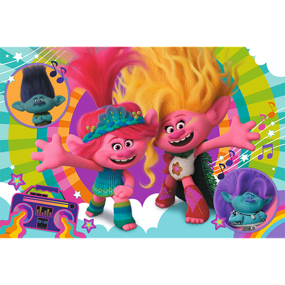 PUZZLE 24 SUPERMAXI Wesoły dzień Trolli 41017