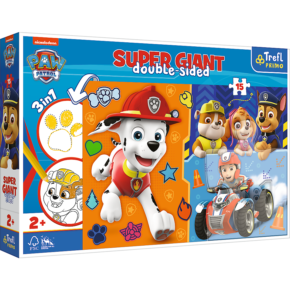 PUZZLE 15 GIANT Poznaj Psi Patrol 42001