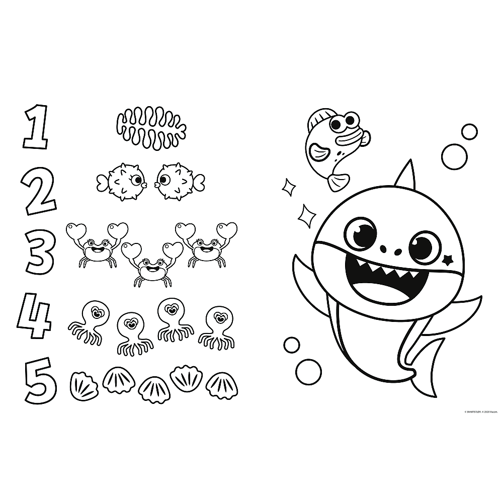 Puzzle giant 15 elementów mały rekin baby shark