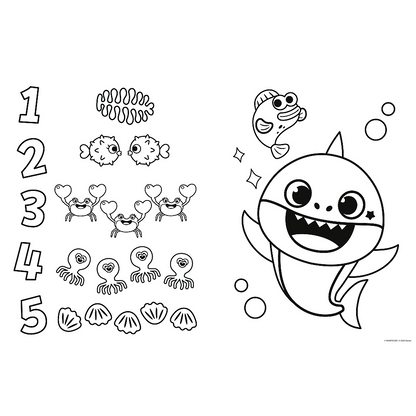 Puzzle giant 15 elementów mały rekin baby shark