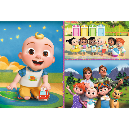 Puzzle giant 15 elementów cocomelon wesoły dzień przyjaciół