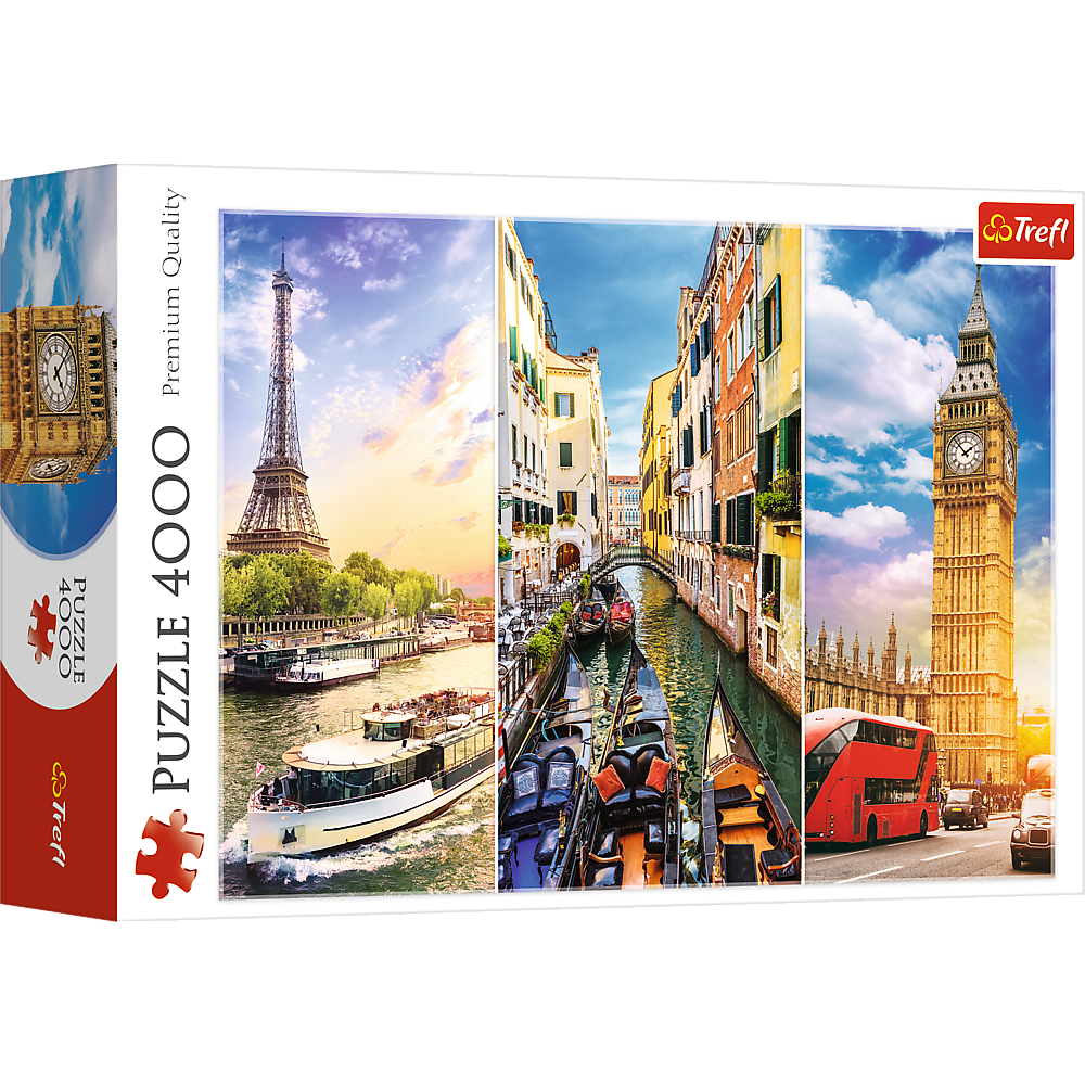 Puzzle 4000 wycieczka po europie