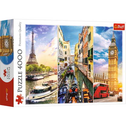 Puzzle 4000 wycieczka po europie