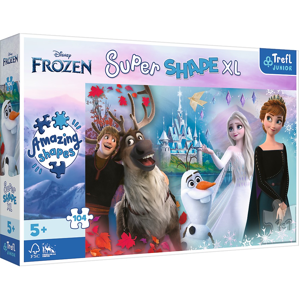 PUZZLE 104 XL W świecie Anny i Elsy jest wes.50017