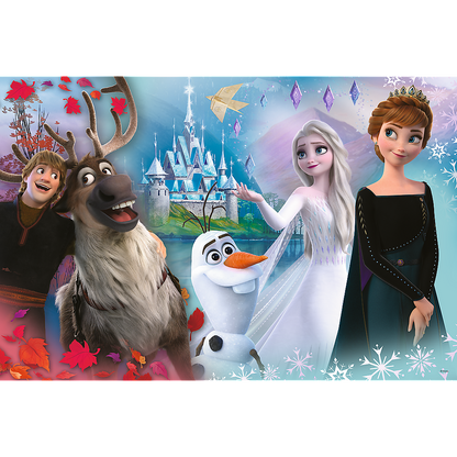 PUZZLE 104 XL W świecie Anny i Elsy jest wes.50017