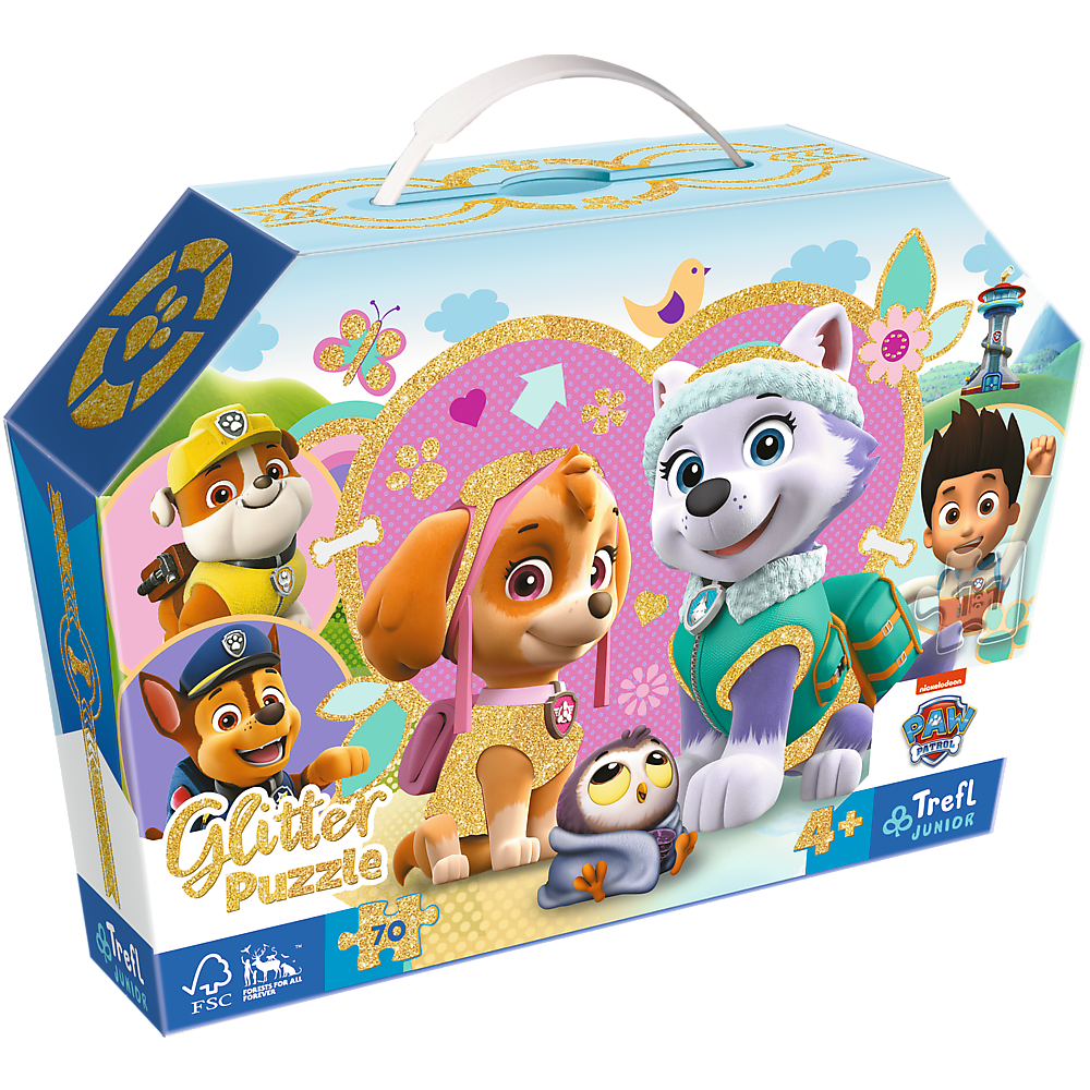 PUZZLE 70 glitter w kuferku Urocza Sky i Eve.53015