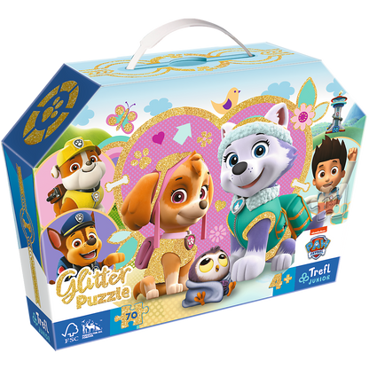 PUZZLE 70 glitter w kuferku Urocza Sky i Eve.53015