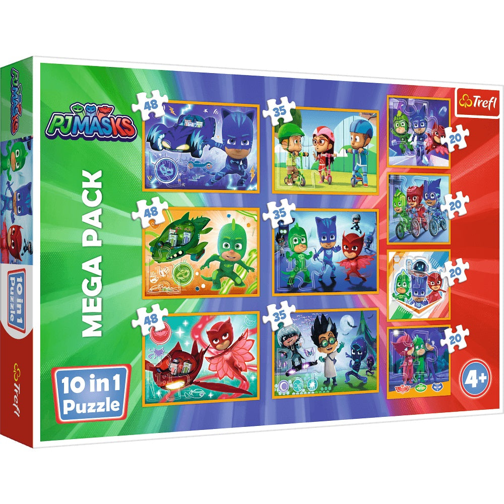 PUZZLE 10w1 Dzielni Pidżamersi /E1 PJ Masks 90357