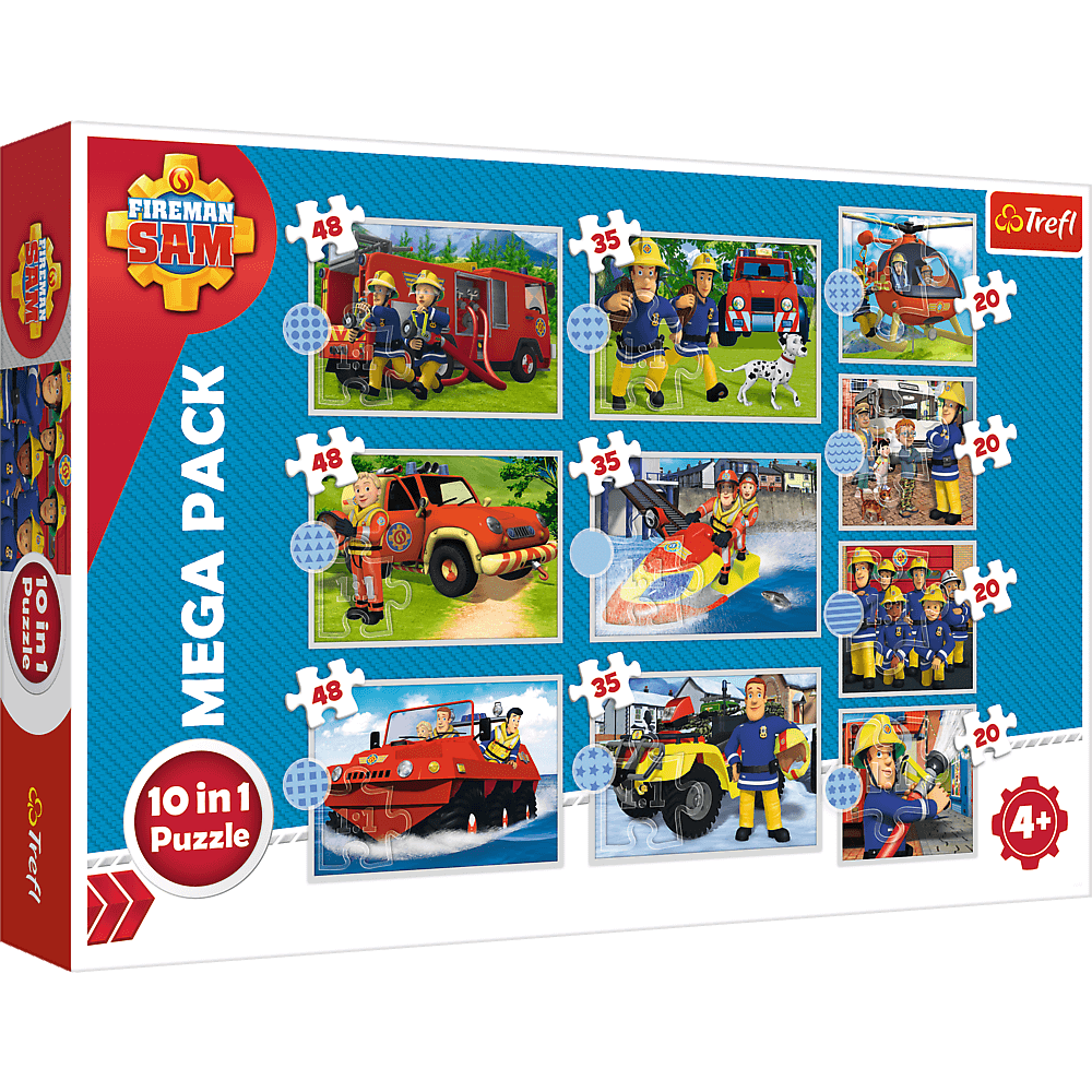 PUZZLE 10w1 Poznaj ekipę Strażaka Sama 90382