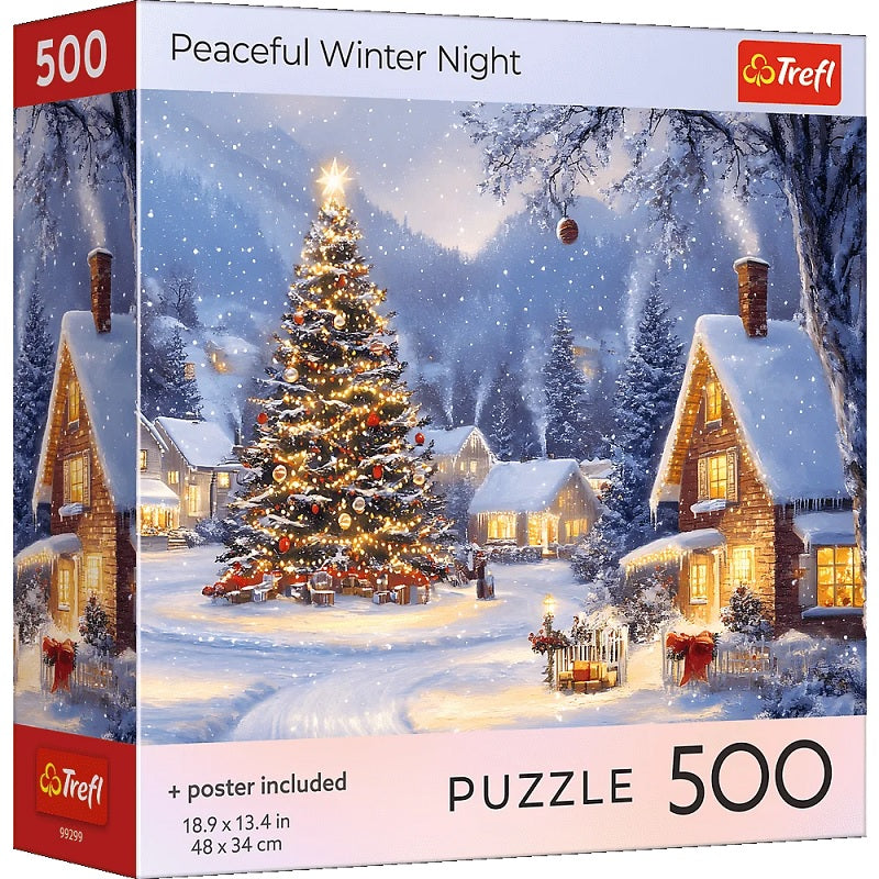 Puzzle 500 el. USA Collection: Peaceful Winter Night