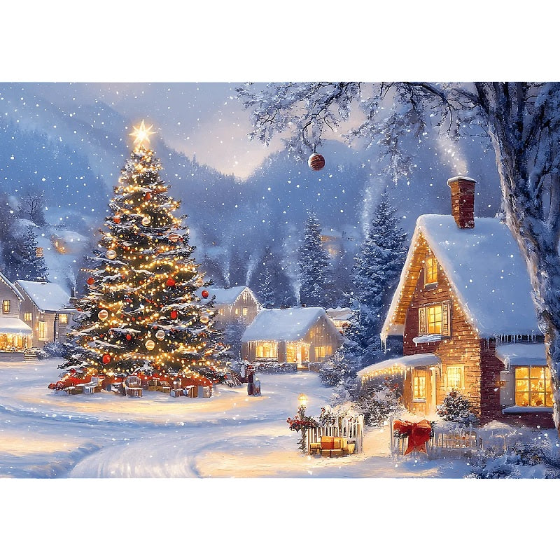 Puzzle 500 el. USA Collection: Peaceful Winter Night