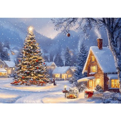 Puzzle 500 el. USA Collection: Peaceful Winter Night