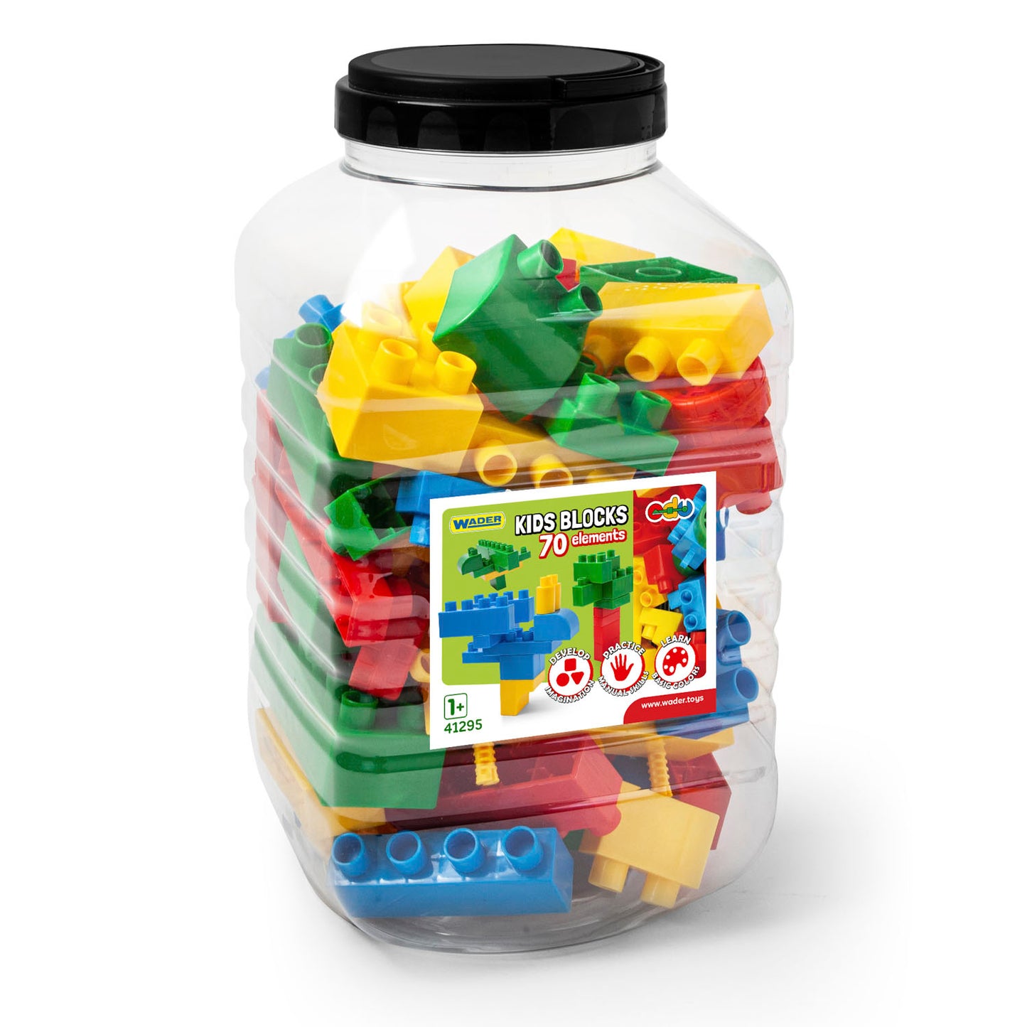 WADER Kids Blocks klocki 70el box 41295